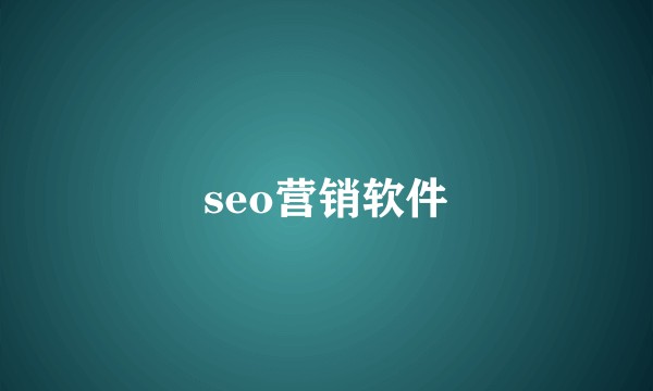 seo营销软件