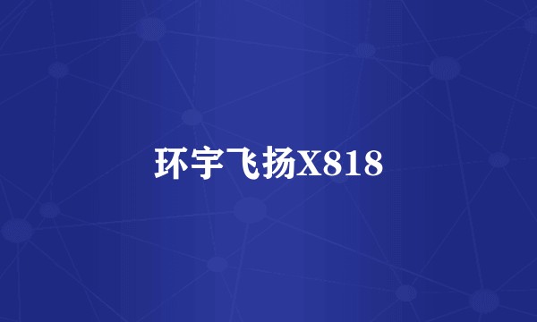 环宇飞扬X818
