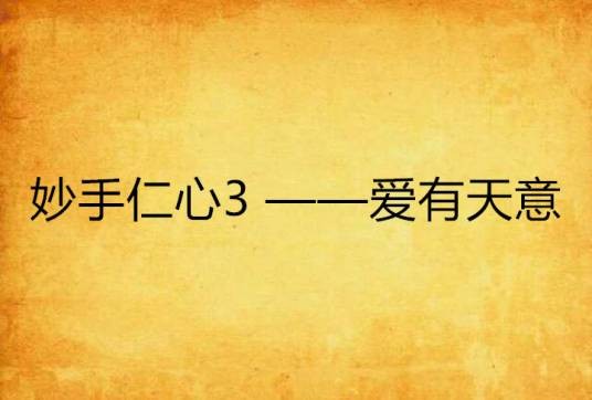 妙手仁心3 ——爱有天意
