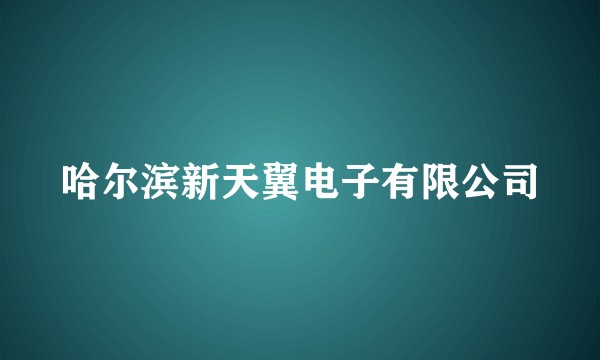 哈尔滨新天翼电子有限公司