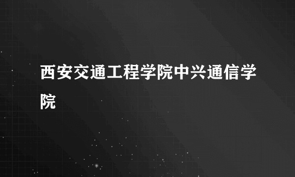 西安交通工程学院中兴通信学院