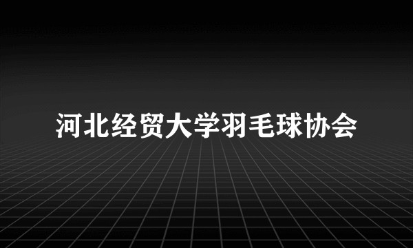 河北经贸大学羽毛球协会