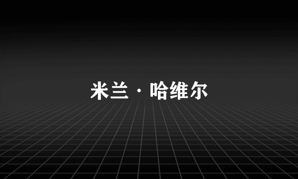 米兰·哈维尔