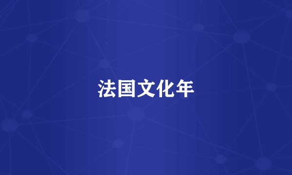 法国文化年