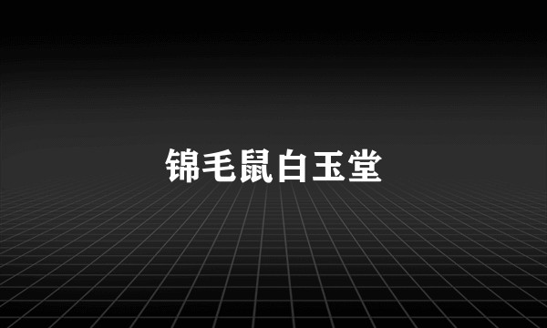 锦毛鼠白玉堂