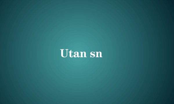 Utan snö
