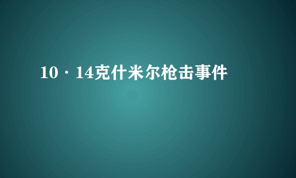 10·14克什米尔枪击事件