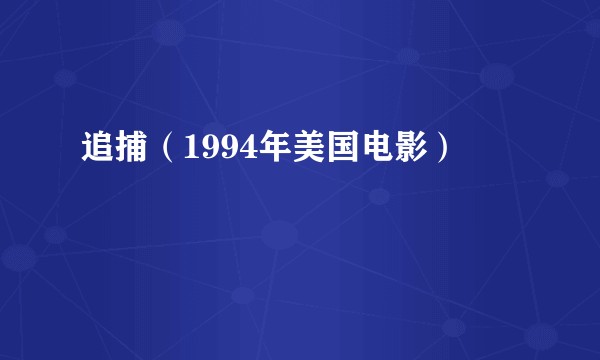 追捕(1994年美国电影)