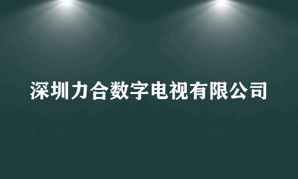 深圳力合数字电视有限公司