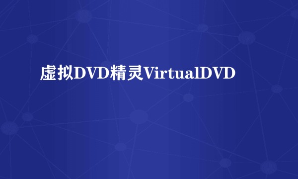 虚拟DVD精灵VirtualDVD