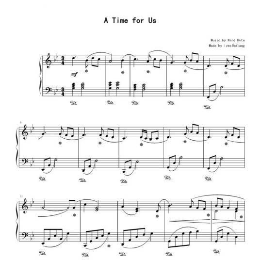 a time for us（电影《罗密欧与茱丽叶》插曲）