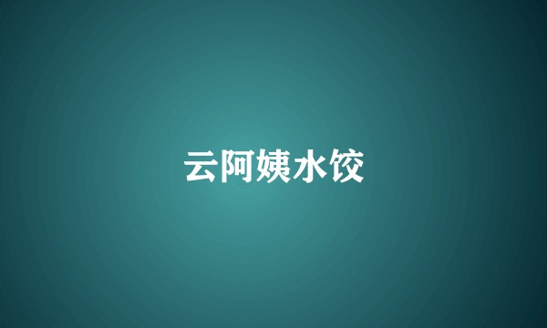 云阿姨水饺