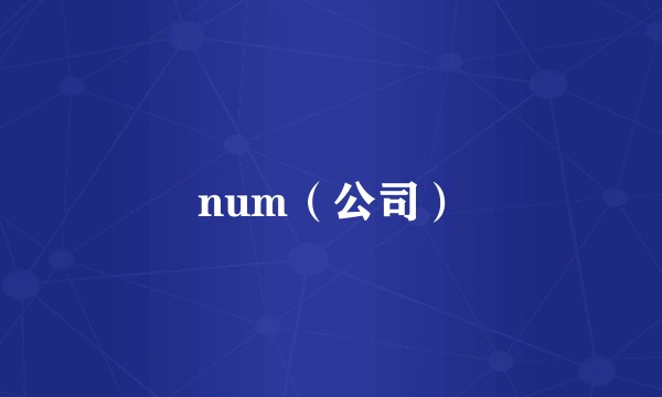 num（公司）