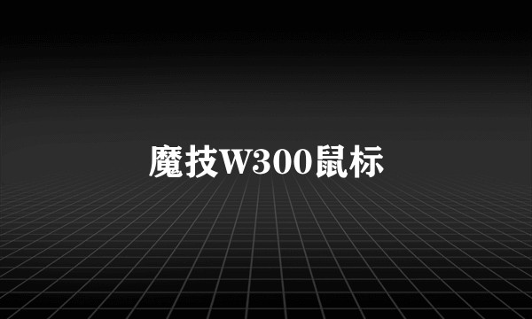 魔技W300鼠标