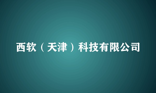 西软（天津）科技有限公司