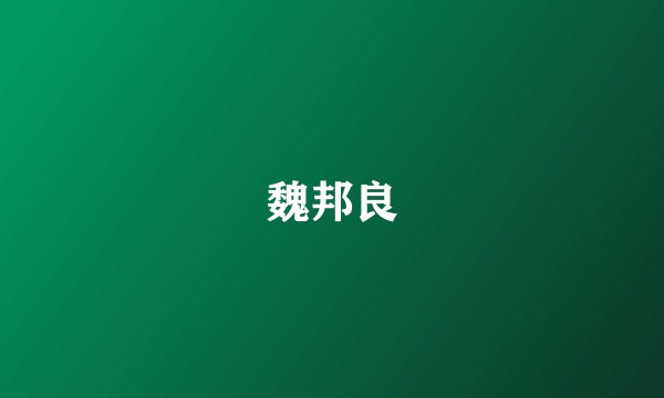 魏邦良