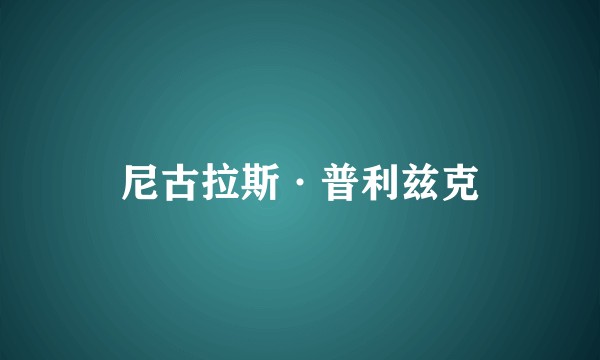 尼古拉斯·普利兹克