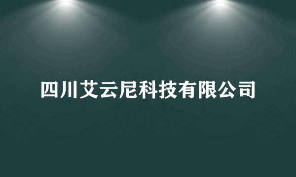 四川艾云尼科技有限公司