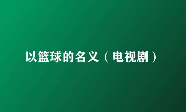 以篮球的名义（电视剧）