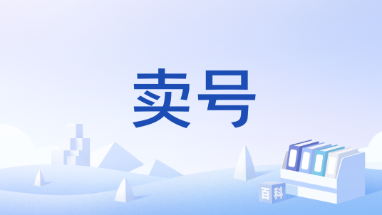 卖号（将互联网账号卖出的行为）