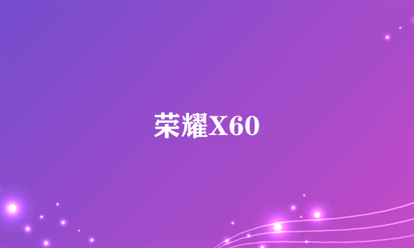 荣耀X60