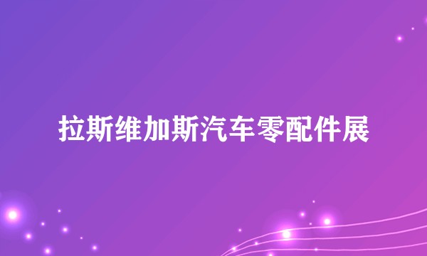 拉斯维加斯汽车零配件展