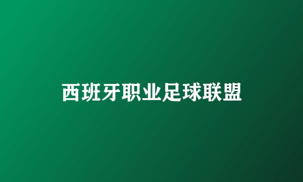 西班牙职业足球联盟