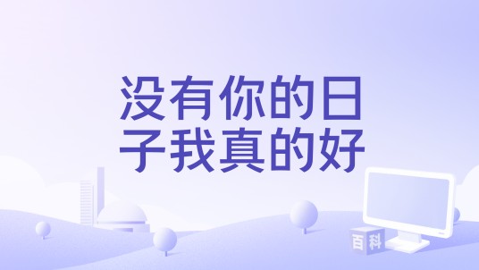 没有你的日子我真的好