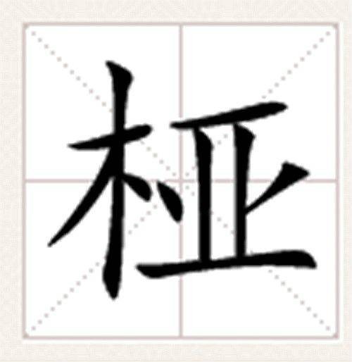 桠
