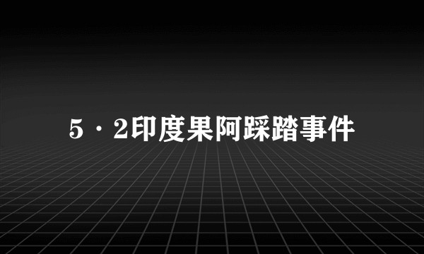 5·2印度果阿踩踏事件