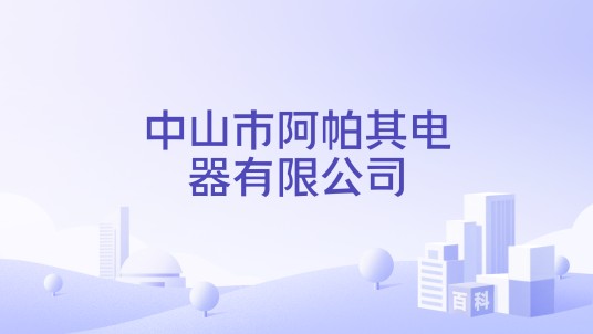 中山市阿帕其电器有限公司