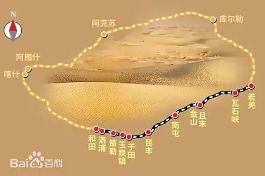 中国建成世界首条环沙漠铁路线