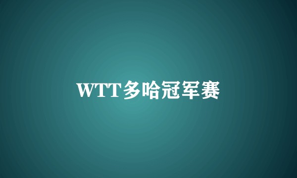 WTT多哈冠军赛