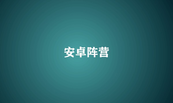 安卓阵营