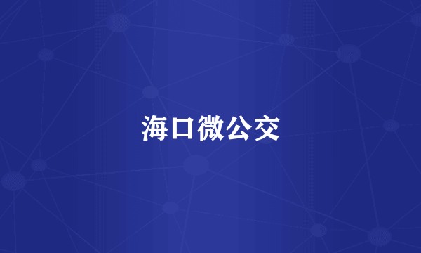 海口微公交