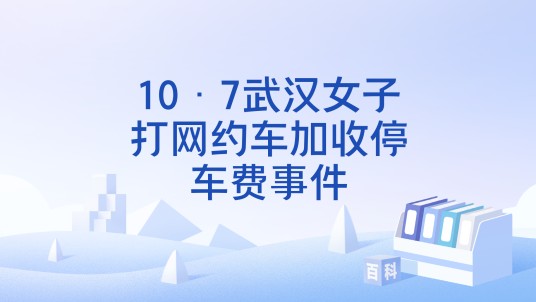 10·7武汉女子打网约车加收停车费事件
