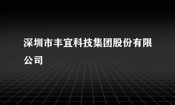 深圳市丰宜科技集团股份有限公司