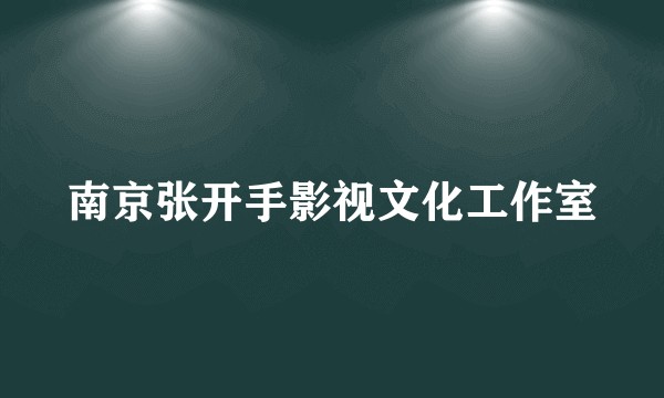 南京张开手影视文化工作室