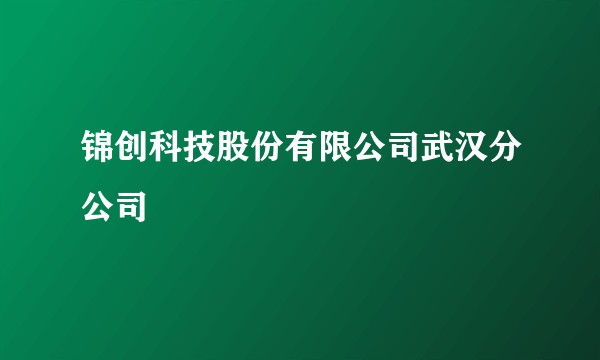 锦创科技股份有限公司武汉分公司