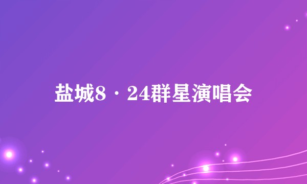 盐城8·24群星演唱会