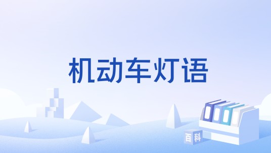 机动车灯语