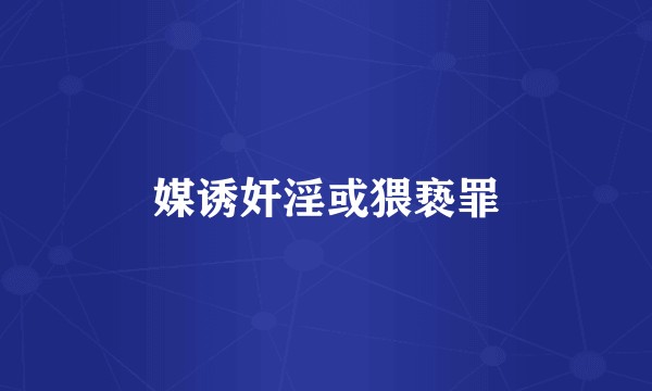 媒诱奸淫或猥亵罪