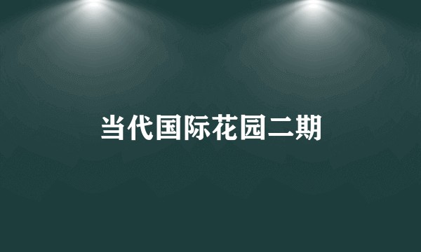 当代国际花园二期