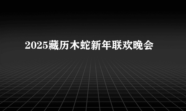 2025藏历木蛇新年联欢晚会