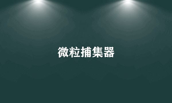 微粒捕集器