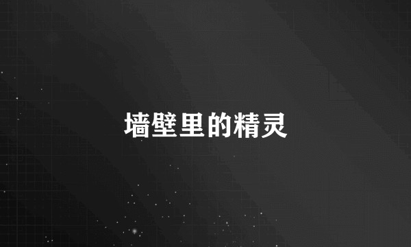 墙壁里的精灵