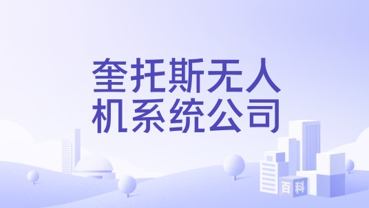 奎托斯无人机系统公司
