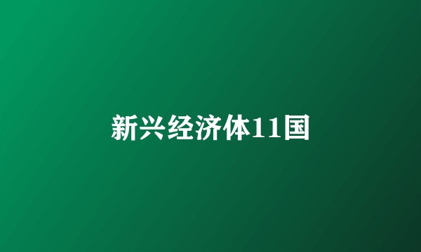 新兴经济体11国