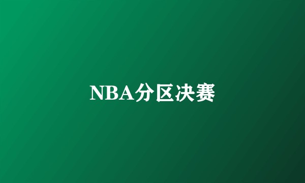 NBA分区决赛