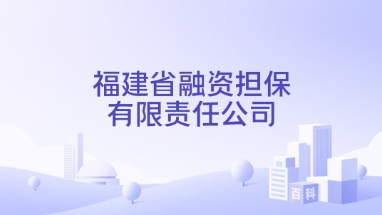福建省融资担保有限责任公司